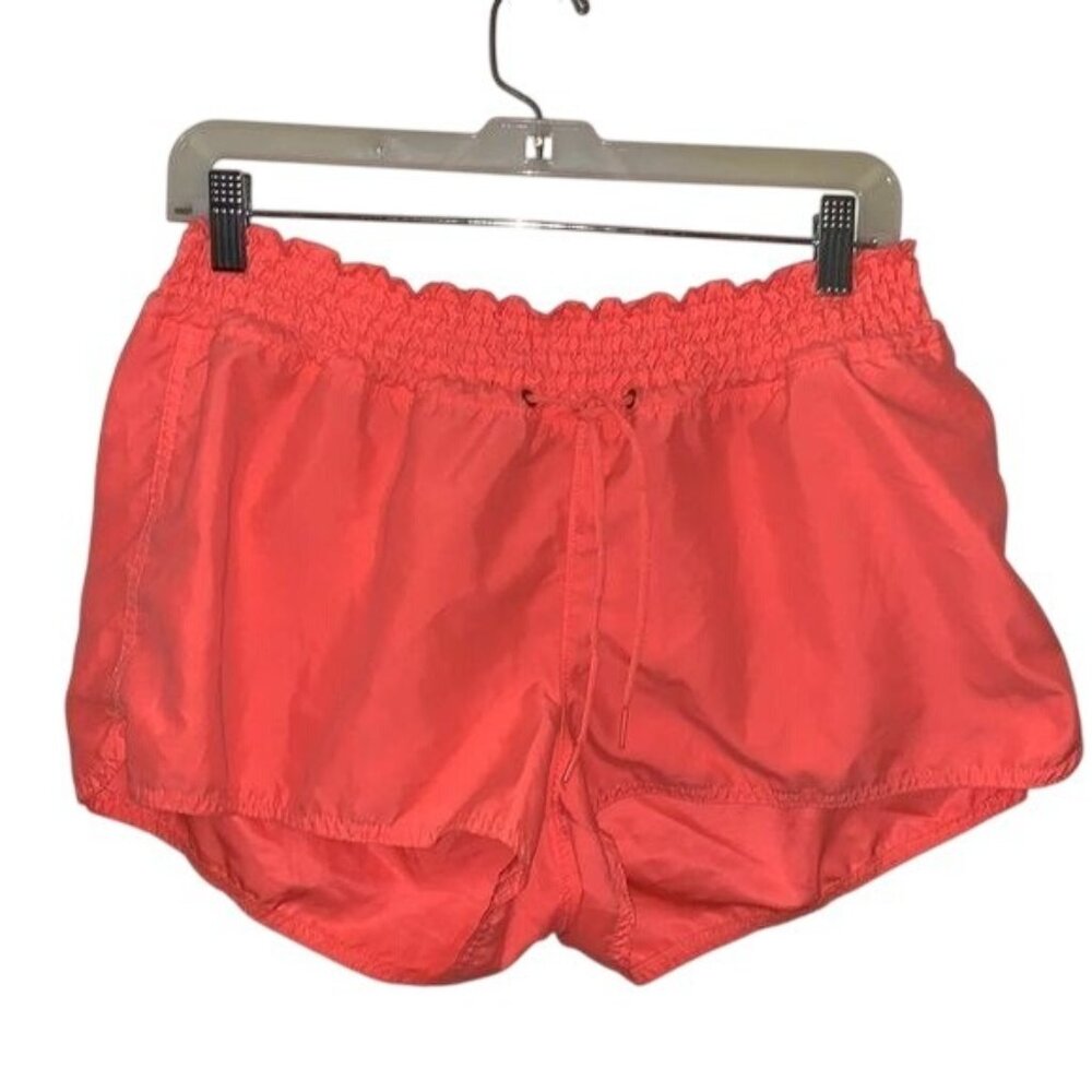 Old Navy Womens Coral Drawstring Elastic Waist Shorts L Polyester Blend